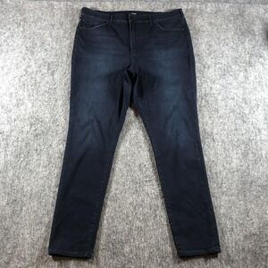 Express High Rise Skinny Jeans Womens 16L Dark Wash Stretch Denim